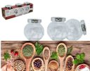 Ver imagem 1 de Conjunto de 3 Peças Porta Condimentos de Vidro 190 ml