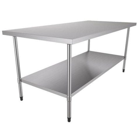 Bancada de Apoio Total Inox 1,90m X 0,90m BAI 1900/900 - Metalcubas