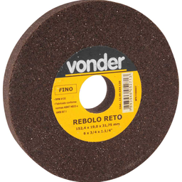 Rebolo reto 6" x 3/4" fino VONDER - 1