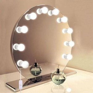 Luz de Espelho Maquiagem Usb Make LED Studio 3 Cores Camarim Regulavel Lâmpadas Led