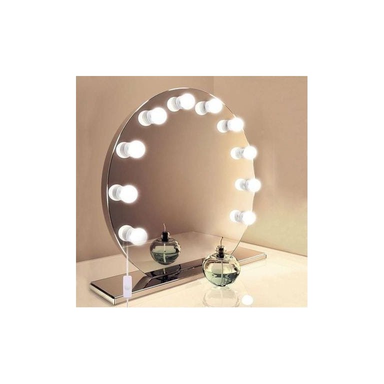 Luz de Espelho Maquiagem Usb Make LED Studio 3 Cores Camarim Regulavel Lâmpadas Led
