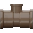 Ver imagem 2 de Te Soldável 90° Redução Pvc Marrom Canos e Tubos para Água Fria de 1x3/4 Polegadas 32x25mm