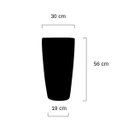 Ver imagem 4 de Vaso de Fibra de Vidro Dourado Fosco 56x30 Cm Estilo Vietnamita Pilao