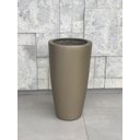 Ver imagem 3 de Vaso de Fibra de Vidro Dourado Fosco 56x30 Cm Estilo Vietnamita Pilao