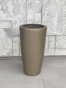 Ver imagem 3 de Vaso de Fibra de Vidro Dourado Fosco 56x30 Cm Estilo Vietnamita Pilao