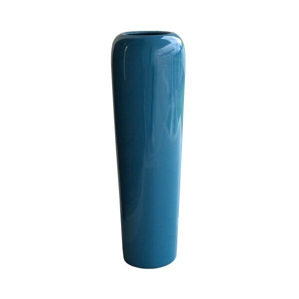 Vaso de Fibra de Vidro Estilo Vietnamita 100x30 cm Azul Turquesa - 1