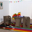 Ver imagem 1 de Kit Infantil 1 Mesa e 2 Bancos Clei Caroti Kit Cubos Baby Bramov Móveis