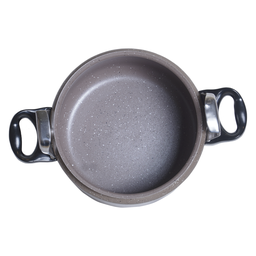 Panela Alta Pressão Indução 6 Litros Antiaderente Revestimento Mármore Marrom - 3