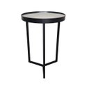 Ver imagem 2 de Mesa Lateral com Espelho - Mesinha de Apoio 60 x 45 cm Preto
