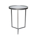 Ver imagem 3 de Mesa Lateral com Espelho - Mesinha de Apoio 60 x 45 cm Prata