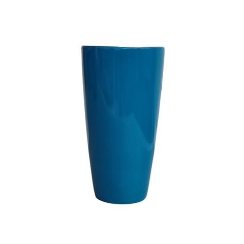 Vaso de Fibra de Vidro 72X38 cm Azul Turquesa