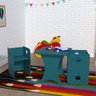 Kit Infantil 1 Mesa e 2 Bancos Clei Caroti Kit Cubos Baby Bramov Móveis - 2