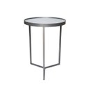 Ver imagem 3 de Mesa Lateral com Espelho - Mesinha de Apoio 50x35 cm Prata