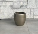 Ver imagem 3 de Vaso de Fibra de Vidro 31x29 cm Verona Dourado Brilho
