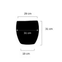 Ver imagem 5 de Vaso de Fibra de Vidro 31x29 cm Verona Dourado Brilho