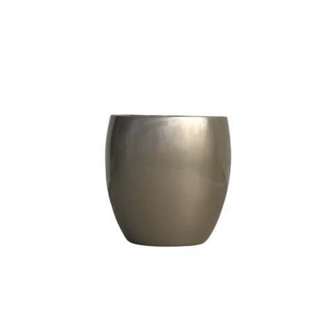 Vaso de Fibra de Vidro 31x29 cm Verona Dourado Brilho