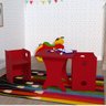 Kit Infantil 1 Mesa e 2 Bancos Clei Caroti Kit Cubos Baby Bramov Móveis - 2