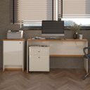 Ver imagem 7 de Conjunto Escritório Mesa Gaveteiro Balcão Berlin - Vianossa