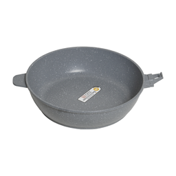 Frigideira Indução Forno/fogão 26cm Antiaderente Revestimento Mármore Cinza - 4