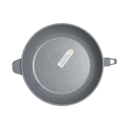 Frigideira Indução Forno/fogão 26cm Antiaderente Revestimento Mármore Cinza - 5