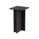 Ver imagem 1 de Mesa de Cabeceira Kyoto Preta Cama Quarto Sala 35x65cm