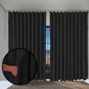 Ver imagem 2 de Cortina Blackout Blecaute Paris Quarto 5,50 X 2,80 Preto