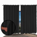 Ver imagem 3 de Cortina Blackout Blecaute Paris Quarto 5,50 X 2,80 Preto