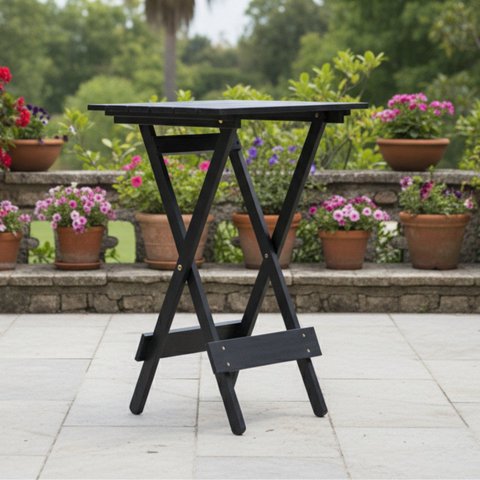 Mesa para Jardim e Varanda Bistrô Dobrável em Madeira Maciça