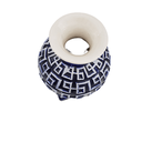 Ver imagem 3 de Vaso Cerâmica Azul com Branco 35cm x 21 cm