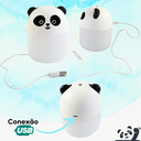 Ver imagem 3 de Umidificador Difusor e Aromatizador Infantil Para Ambientes Modelo Panda Elétrico USB Capacidade de 