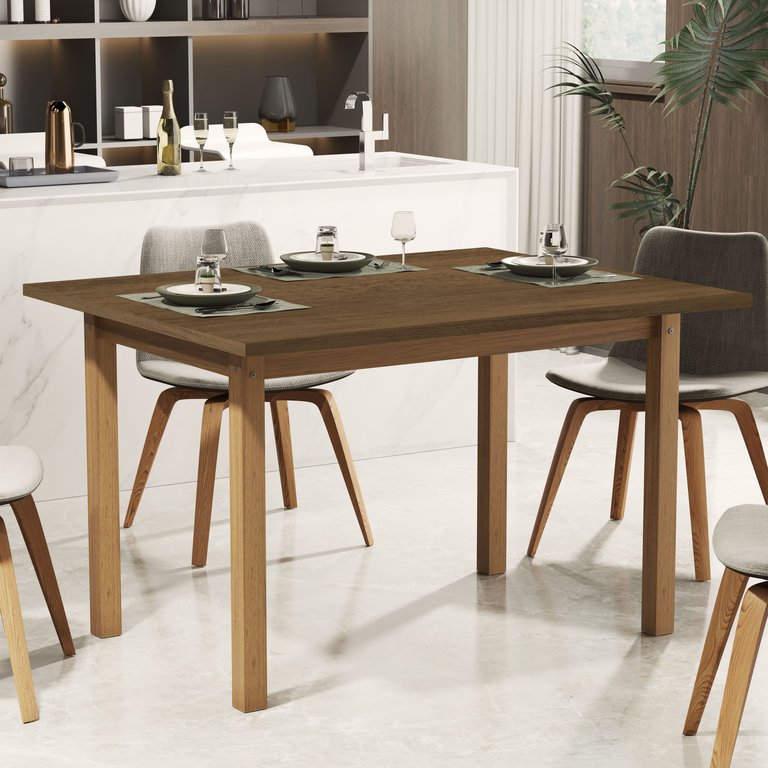 Mesa de Jantar 120x80 até 4 Lugares Pés em Madeira Maciça Reforçada Mesa de Jantar 120x80 até 4 Lugares Pés em Madeira Maciça Reforçada