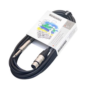 Cabo para Microfone Emborrachado P10 Xlr 7 Metros Mpae-07 Wireconex