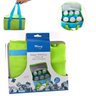 Bolsa Térmica 5 Litros Cabe 6 Latinhas + Bloco de Gelo Ecológico 23 x 15 x 12,5cm - Verde Fluorescen - 1