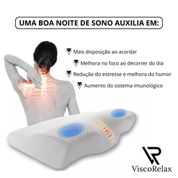 Travesseiro Viscorelax Viscoelástico Nasa Cervical com Memória - 5