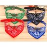 Coleira Com Lenço - Bandana - Cães E Gatos - Tam PP P M G GG - Vermelho - PP - 1