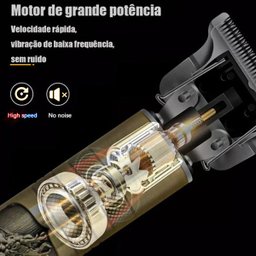 Máquina De Cortar Cabelos Elétrico Sem Fio Dourada Buda - 2