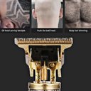 Ver imagem 6 de 4 Máquina De Cortar Cabelos Elétrico Sem Fio Dourada Buda