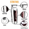 Combo Maquina Cortar Cabelo Kemei 2600 + Acabamento Km 9163 - 4