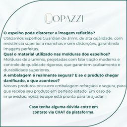 Espelho Grande Oval Base Reta com Moldura Metal Corpo Inteiro 170 X 70 Cm C/suporte de Chão - 9