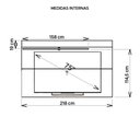 Ver imagem 6 de Painel para Tv até 75 Polegadas Malha Off White Buriti