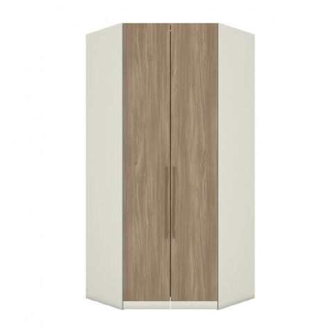 Guarda-Roupa de Canto Closet 2 Portas Henn Seletto MC05-184 3 Gavetas Areia Hp/Jequitibá Se
