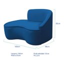 Ver imagem 3 de Divã Recamier Curvo Sala de Estar Recepção Marrocos 160cm Lado Esquerdo Linho