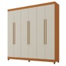 Guarda-roupa Apolo Casal 6 Portas 2 Gavetas Prateleiras - 4