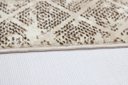 Ver imagem 4 de Tapete Dolce Pêlo Baixo Antialérgico Antiderrapante - Marfim/marrom - 140x200cm