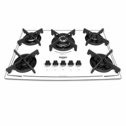 Cooktop 5 Bocas à Gás Dako Dc5Vtz-Ps0 com Acendimento Super Automático e Mega Chama Branco - 2
