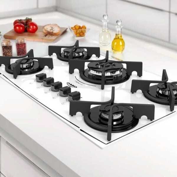 Cooktop 5 Bocas à Gás Dako Dc5VtzPs0 com Acendimento Super Automático