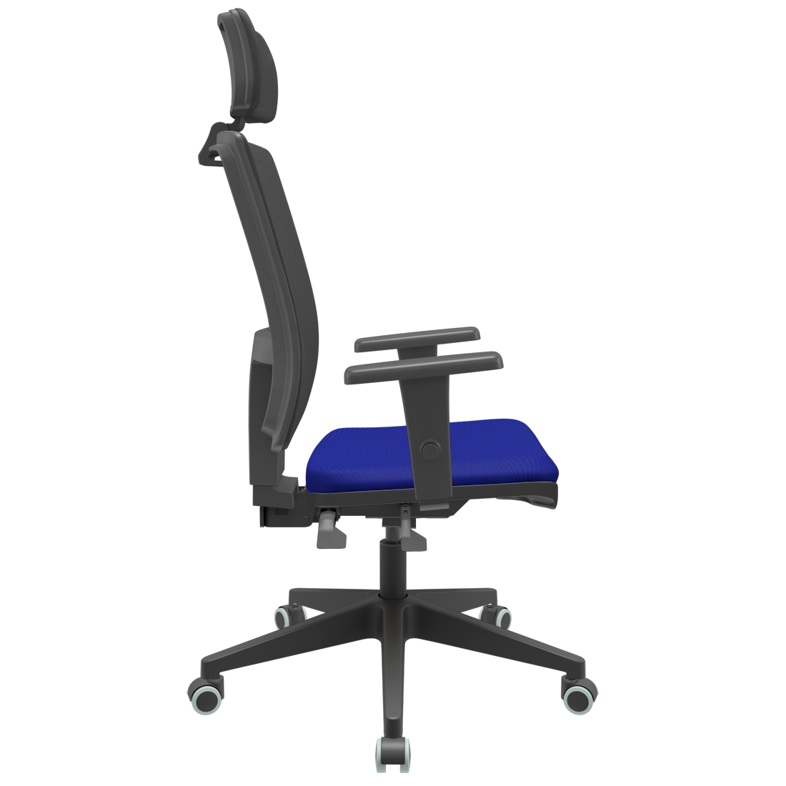 Cadeira Brizza Presidente Back System c/ Apoio Gupe Decor Cadeira Presidente telada c/ apoio Azul - 14