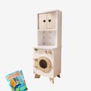Ver imagem 4 de Mini Máquina de Lavar Infantil Petit Kit Livro Educativo em Madeira | Eita Casa Perfeita