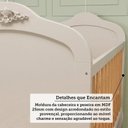Ver mais imagens de Quarto de Bebê com Berço Minicama Guarda-Roupa e Cômoda 100% MDF Maya Clássico Espresso Móveis Bege/