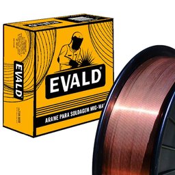 Arame para Solda Mig 1,0 MM Rolo Plástico 15 KG ER70S-6 EVALD - 3